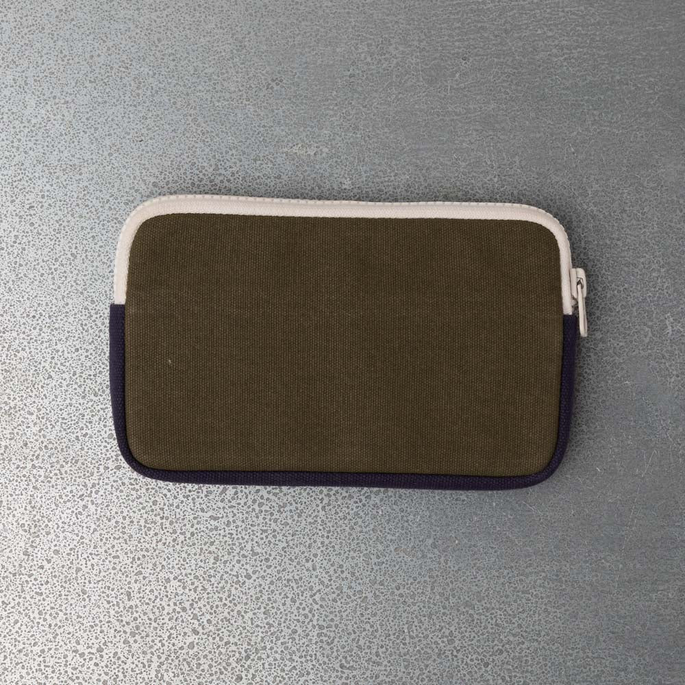 Merci - Porte Monnaie Candide M - Olive & Marine