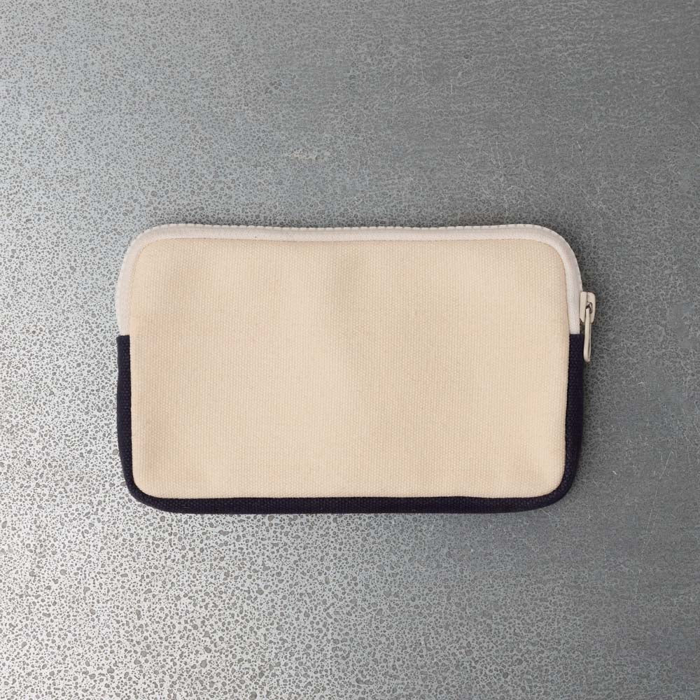 Merci - Candide M Coin Purse - Ecru & Navy
