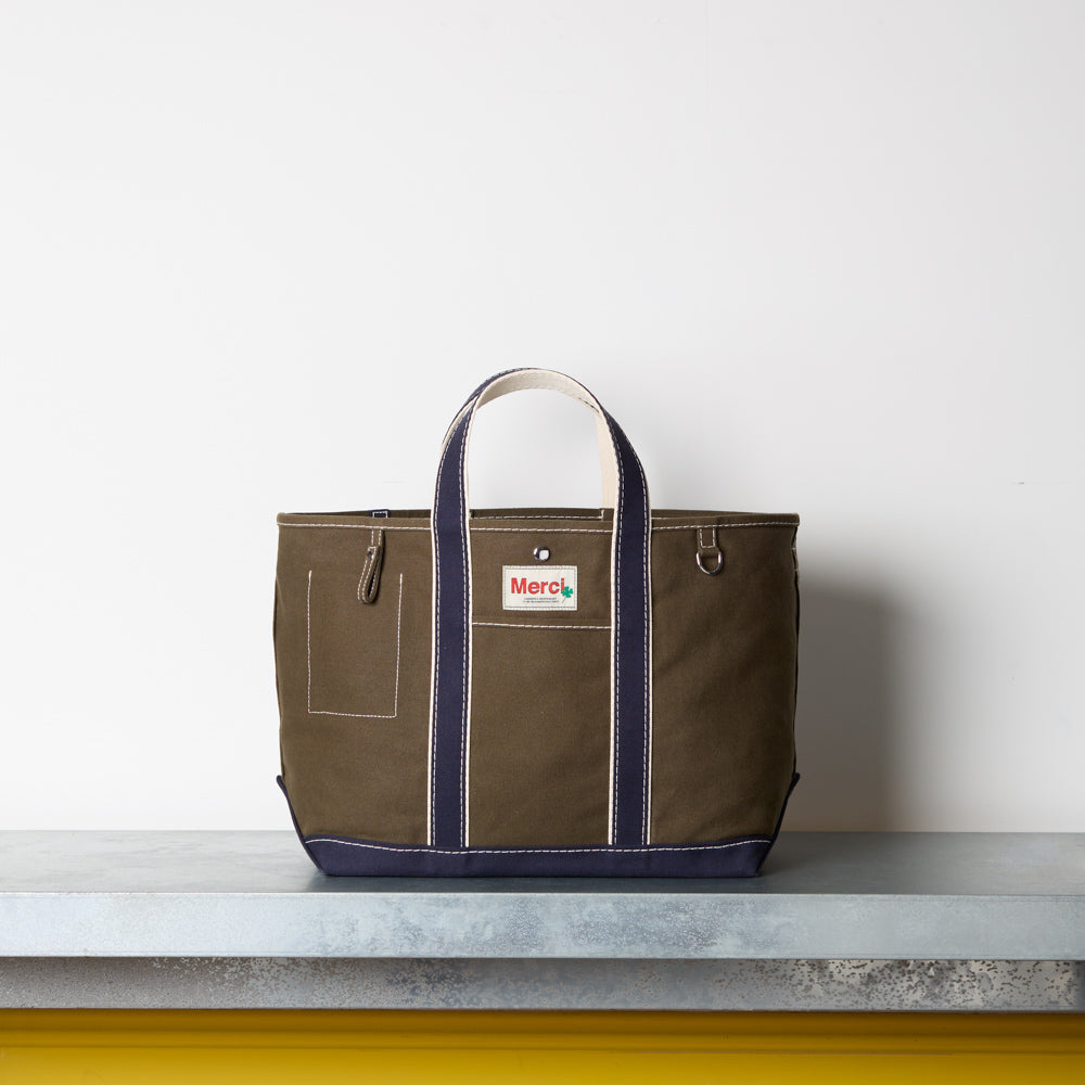 Merci - Cabas Candide Ribbon - Olive & Marine