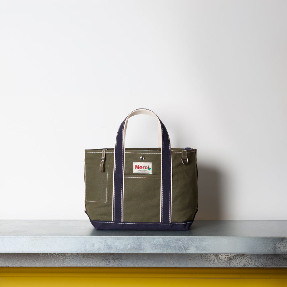 Merci - Cabas Candide Ribbon - Olive & Marine