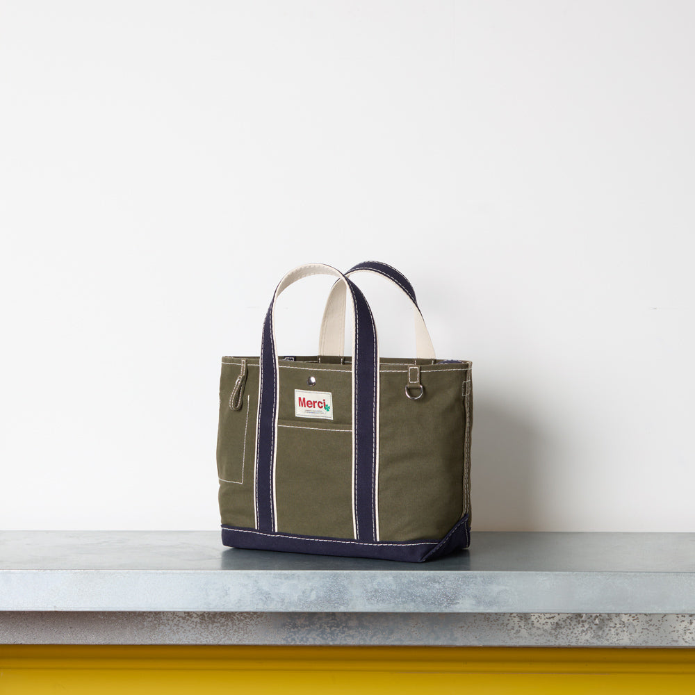 Merci - Cabas Candide Ribbon - Olive & Marine