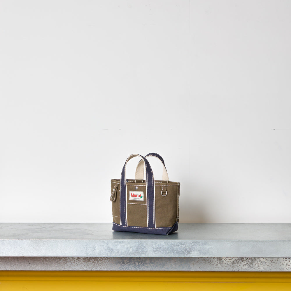 Merci - Cabas Candide Ribbon - Olive & Marine